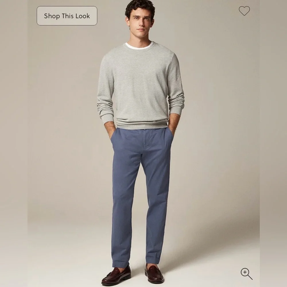 J.Crew 770 Straight Fit Stretch Chinos Dusty Navy 34x32 👖✨